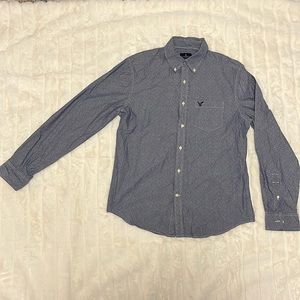 Blue and White Button Down